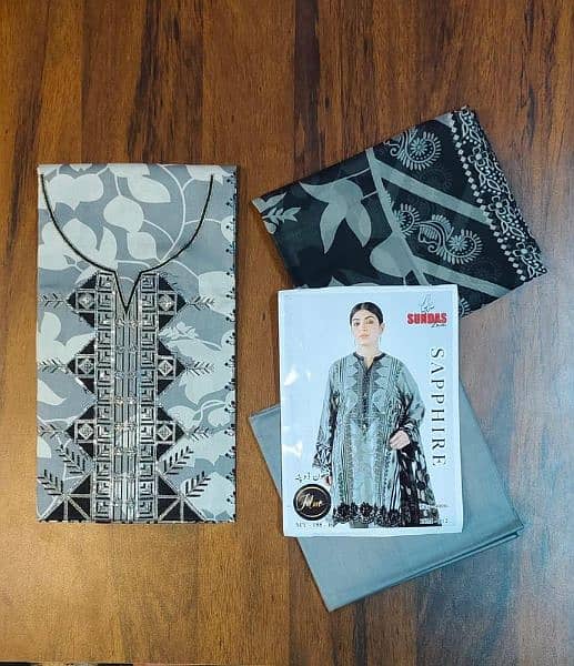 3 Pc Suits | Unstitch Suit | Lawn Dress | Lawn Collection | Clothes 3