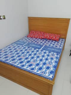 bed with mattress