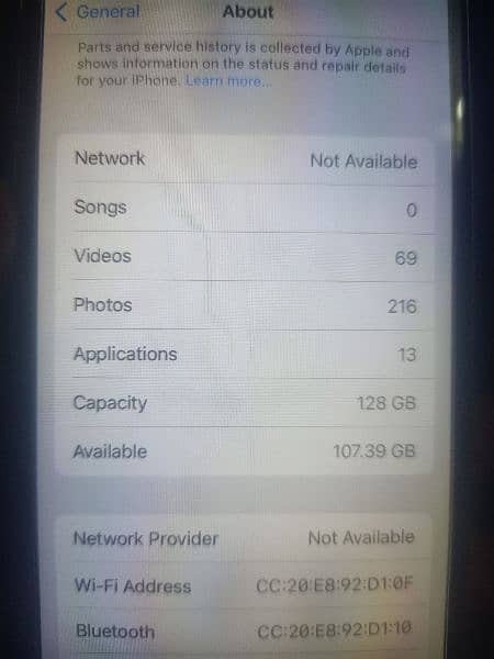 iphone 6s 128gb all ok only battery service or condition 10/10 5