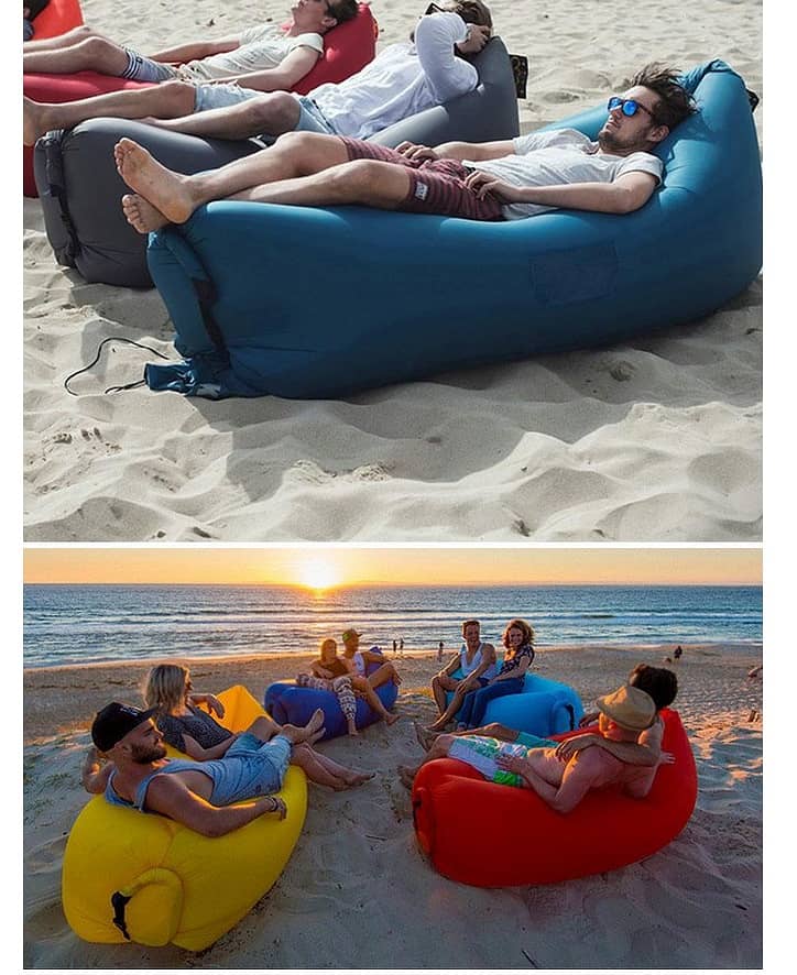 Air Inflatable Waterproof Lazy Sofa Sleeping bed camping hiking picnic 7