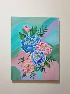 Peony flower painting!