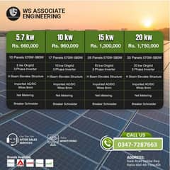 5.7kw Solar System with Net Metering