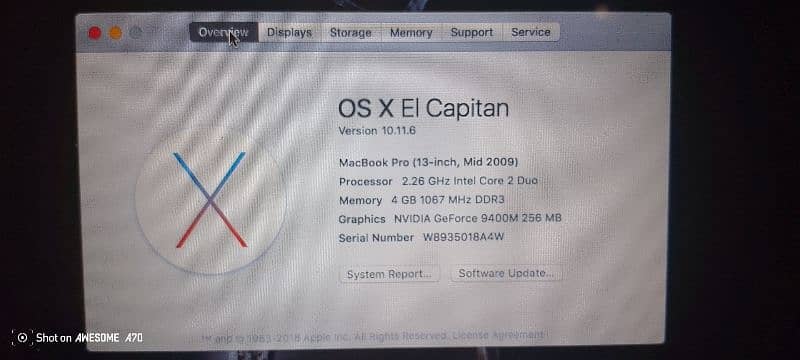 Apple MacBook pro 2009 5