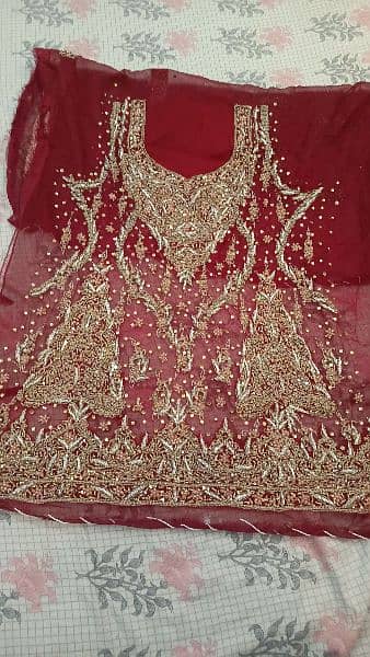 bridal hande made lehnga fully embroided. . 2