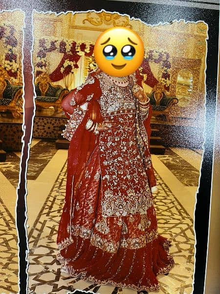 designer branded bridal lehnga only 1 time use 1