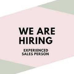 Salesman Required