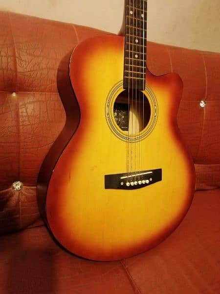 Acoustic guitar almost new with bag for sale 0