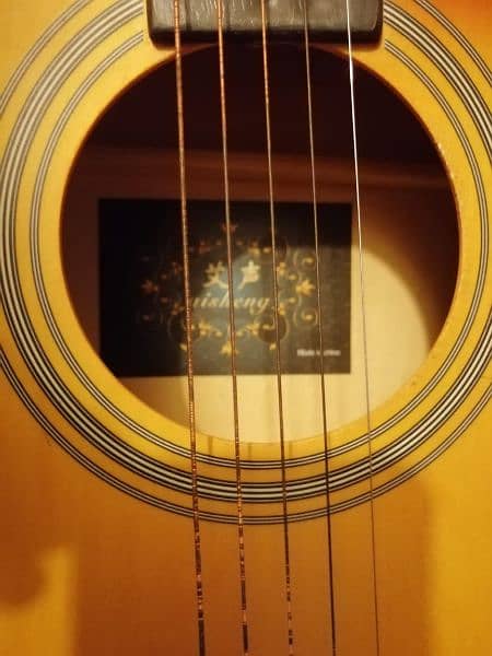 Acoustic guitar almost new with bag for sale 5