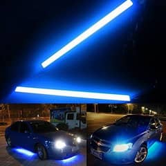 Blue Led Running Light For Bumpers (for All Cars And Bikes) 2pcs