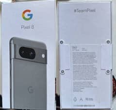 Google PIxel 8 Hazel complete box