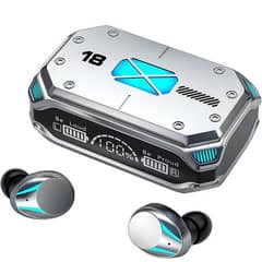 M41 TWS Bluetooth 5.3 wireless Gaming Headdedt light Grey