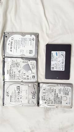 SSD and Hard disks laptop