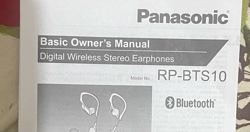 Panasonic Digital Wireless Stereo Earphones RP-BTS10 2