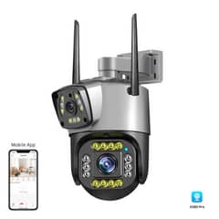 Wifi Dual lens wifi camera outdoor ptz 360 moving Hd 1080p