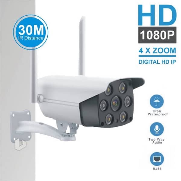 Wireless Cctv Wifi camera outdoor Bullet 2mp 1080p colour night vision 0