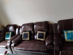 7 seater sofa set leather