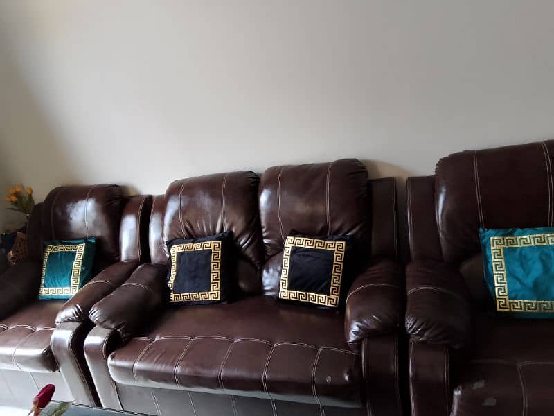 7 seater sofa set leather 0