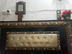 wooden bed ( urgent sale )