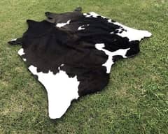 NEW LARGE 100% COWHIDE LEATHER RUGS TRICOLOR COW HIDE SKIN CARPET AREA