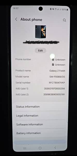 SAMSUNG Z FOLD 4 5G PTA APPROVED 6