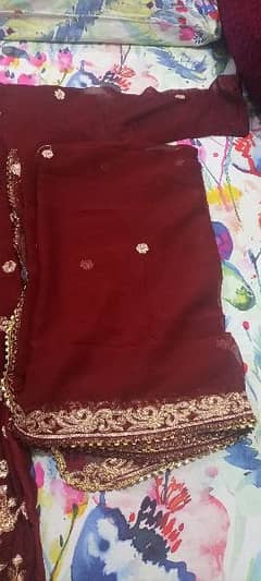 3 piece suite shalwar , dupatta , trawzer 0