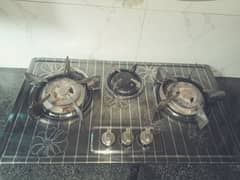 gas stove chulha for urgent sale with letter cell on good condition