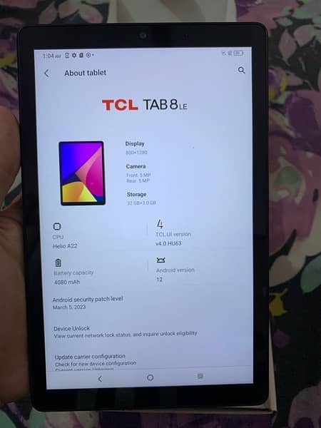 TCL TAB 8 LE Full new with box 7