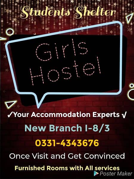 Girls Hostel i-8/3 Near Shifa and SZABIST 0