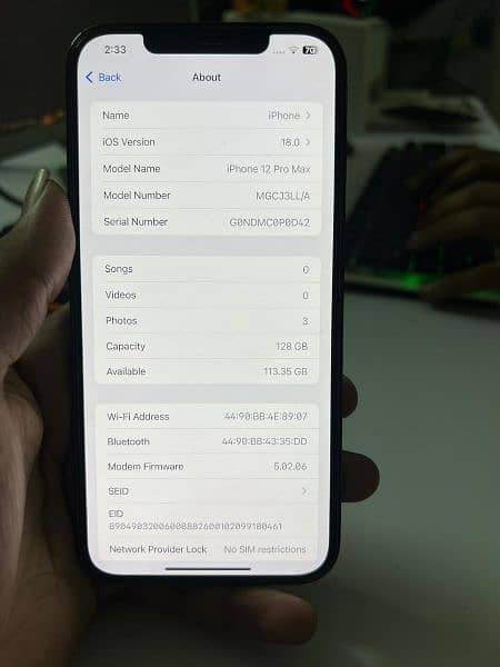 iphone 12 pro max PTA APPROVED 5