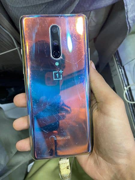 OnePlus 8 panel line and small back crack 0