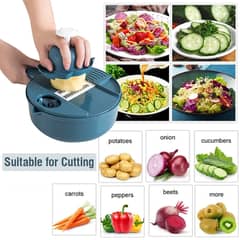 12 In 1 Multifunctional Vegetable Cutter | Salad Utensils Free delevry