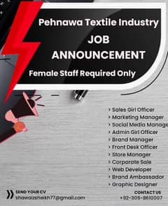 Job Offer Available For Female Staff