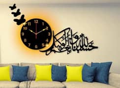 New full set of wall clock with light