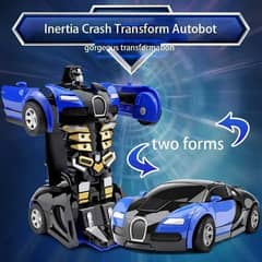 One-Step Car Robot Vehicle Model Action Figures Toy Transform Car