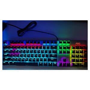 AOC GK410 RGB MECHANICAL GAMING KEYBOARd WiTH BLUE SWiTCH 1