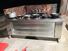 6 burner working stove