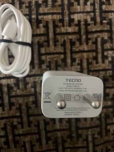 Tecno,Infinix, Charger, 100% Original Box Pulled Charger Hy 1