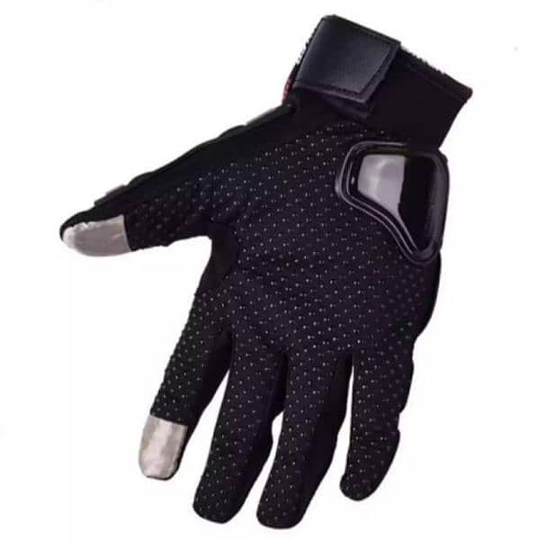 Motorcycle Gloves black and red 1