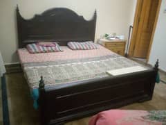 solid wood bed