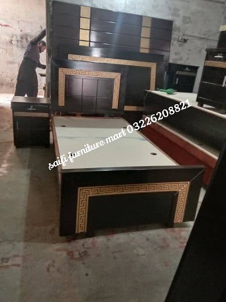 wooden latest design single bed made in Quikr wood 4