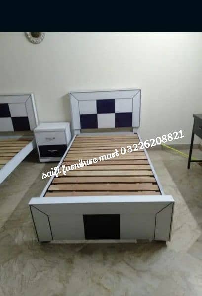 wooden latest design single bed made in Quikr wood 5