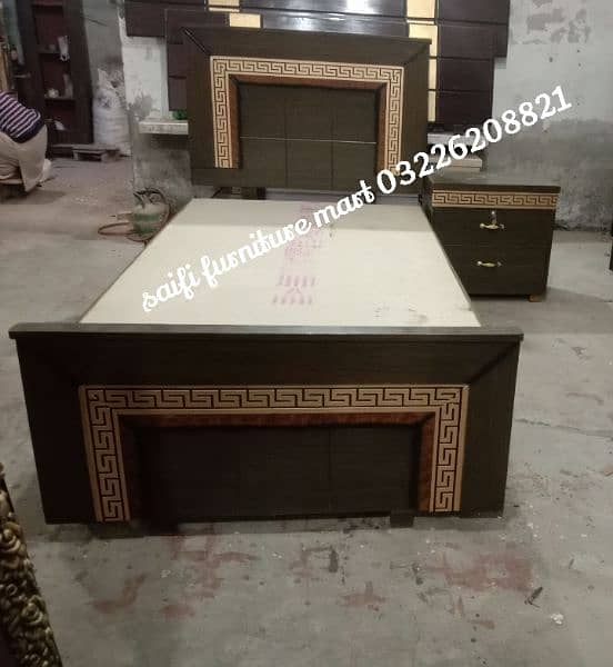 wooden latest design single bed made in Quikr wood 6