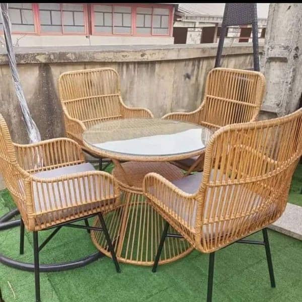 restaurant Outdoor Rattan dining chairs sofa Wholesale Rate 18