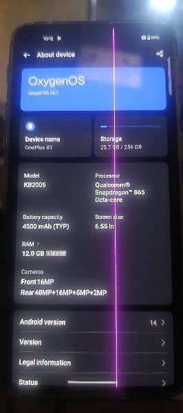 Onepluse 8t 12+12Gb Ram 256Gb Rom 4