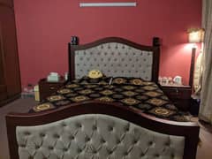 Wooden bed set