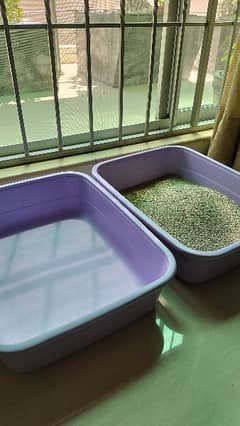 2 Extra Large Cat Litter Boxes