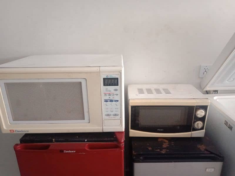 Bedroom size fridges and microwave Available in good condition. 2