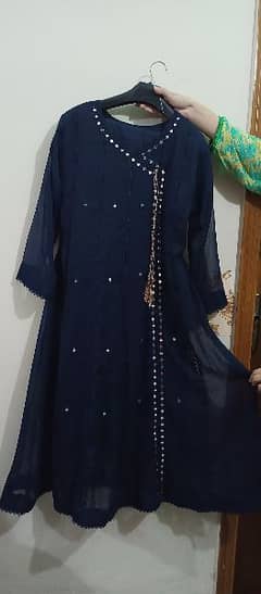 2 piece angrakha frock