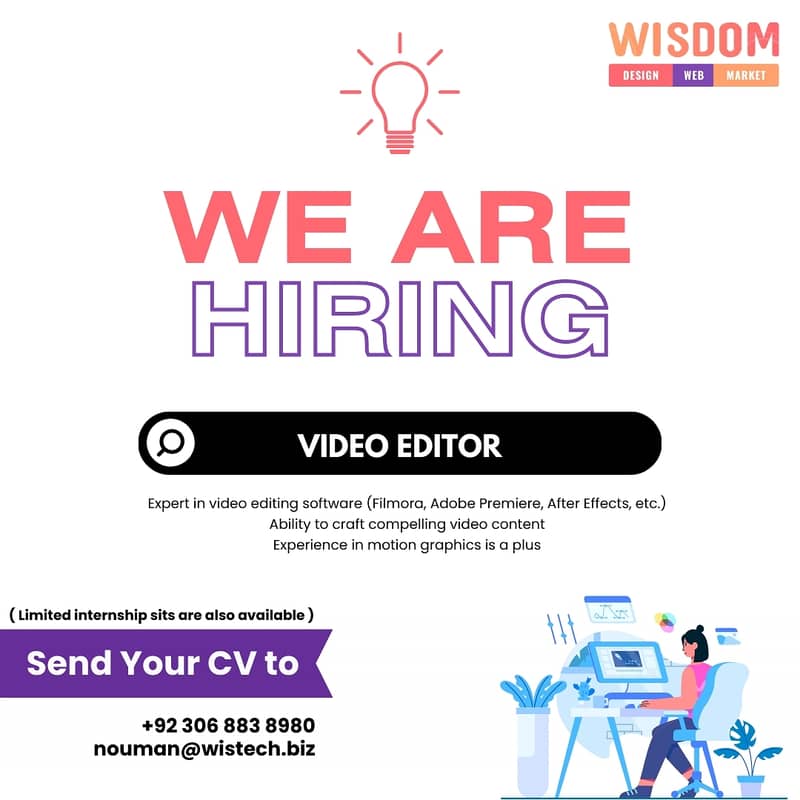 Video Editing Positions Available 0