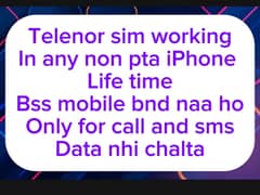 Telenor sim working in any iPhone